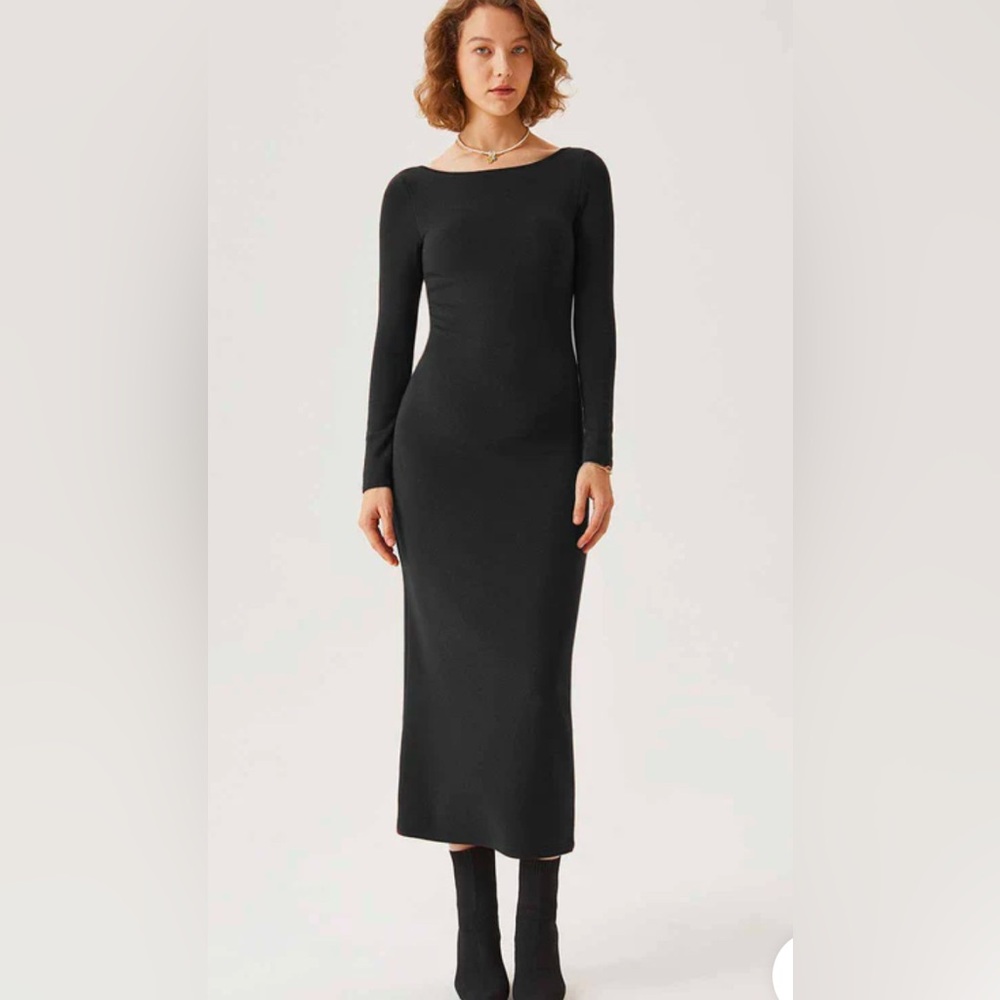 OGL open back brami midi dress